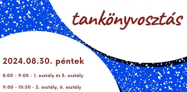 Tankönyvosztás 2024