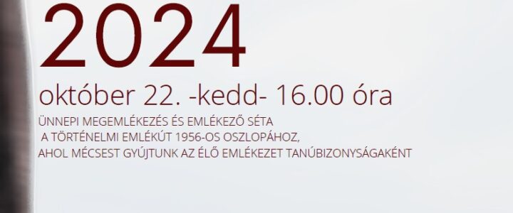 Ünnepi megemlékezés és emlékező séta