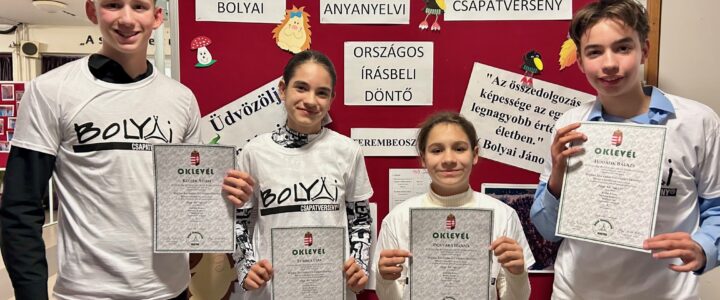 Gyakorlós Bolyai-siker: Körzeti győzelem és országos döntő