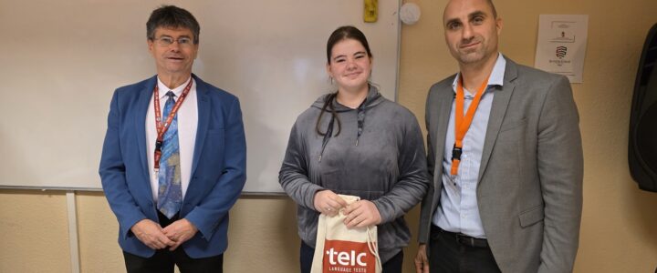 Gyakorlós első helyezés a XX. TELC Vármegyei Angol Versenyen