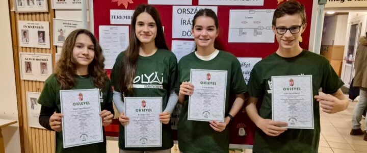 Gyakorlósok Bolyai-eredményei – két csapatunk az országos döntőben