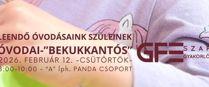 Panda-kalandra fel! – Nyitott délelőtt leendő ovisaink szüleinek…