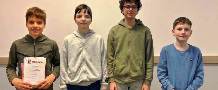 Gyakorlós diákok sikerei a Zrínyi versenyen… Becsillant egy csapat első hely